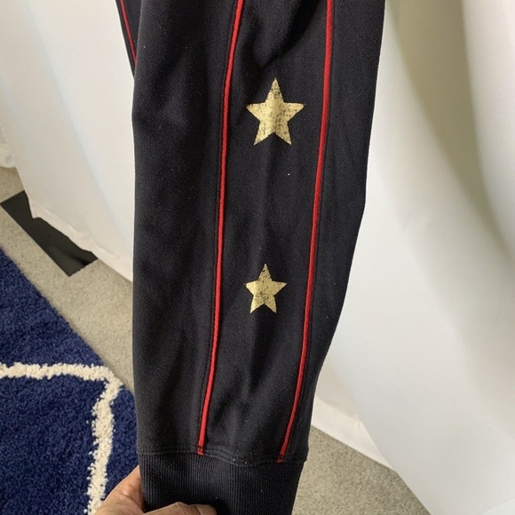 Tommy Hilfiger Star Print Side Seam Drawstring Tie Waist Sweatpants Size XL - Picture 4 of 9